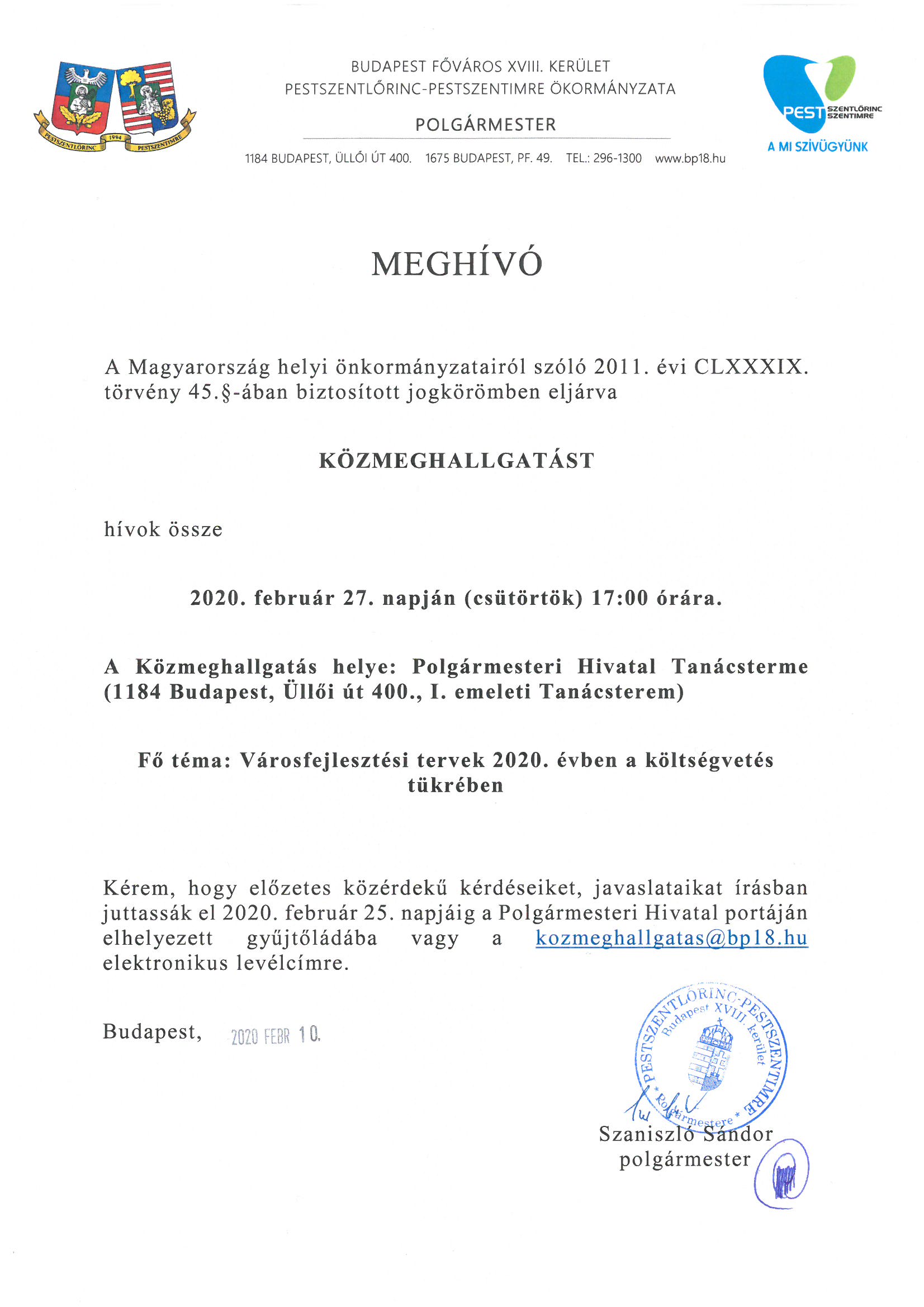 Közmeghallgatás