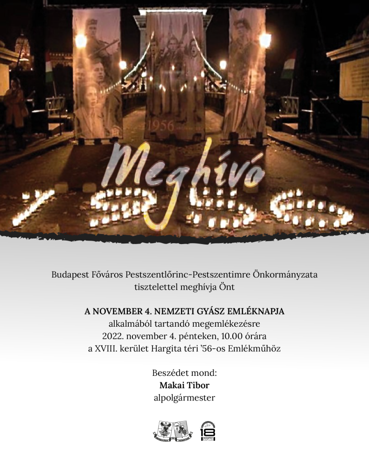 Nov. 4 emléknap meghívó