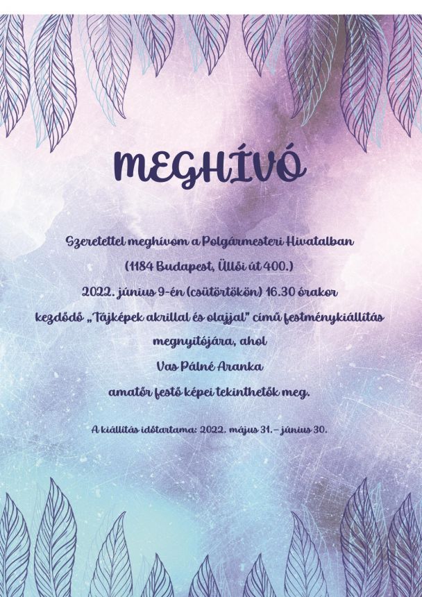 Szeretettel meghívom a Polgármesteri Hivatalban page 0001