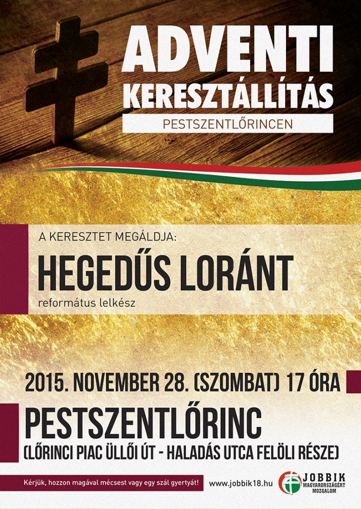 pestszentlorinc adventi keresztallitas