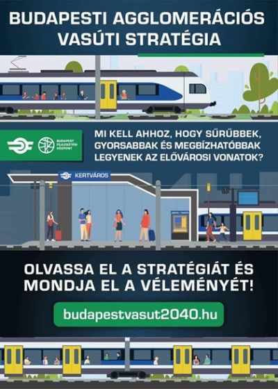 Bárki véleményezheti a Budapesti Agglomerációs Vasúti Stratégiát (BAVS)