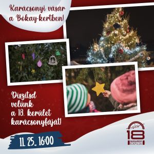 Díszítsük együtt csodaszépre a kerület karácsonyfáját!