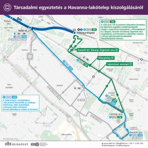 Társadalmi egyeztetés a Havanna-lakótelep közösségi közlekedéséről